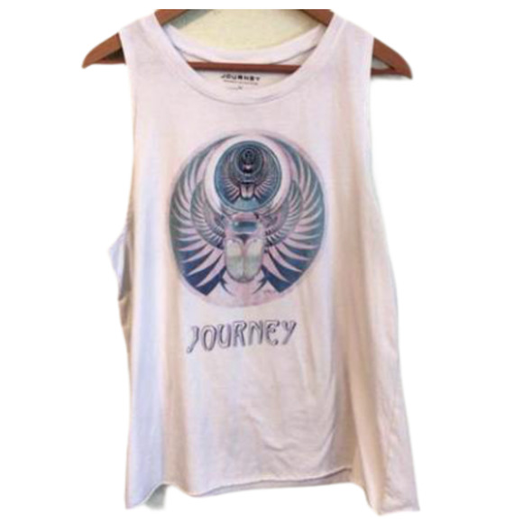 Journey Tops - Journey Shirt Tank Pink & Blue Scarab XXL